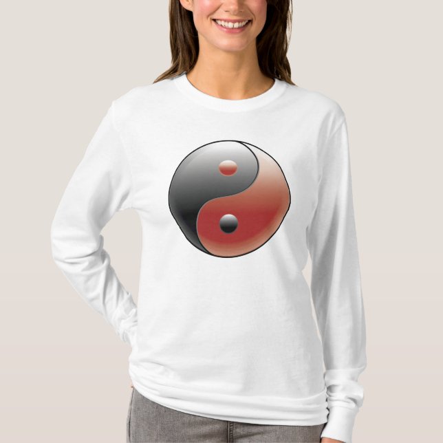 Yin Yang Symbol - Yin Yang Sign Tee Shirt (Framsida)