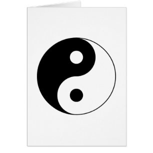 Yin Yang symbolkort Hälsningskort