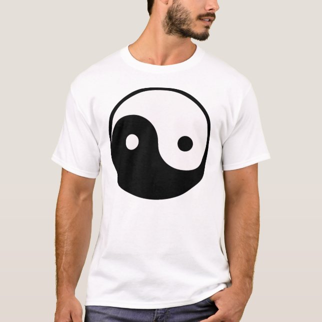 Yin Yang T-tröja åt sidan Tee (Framsida)