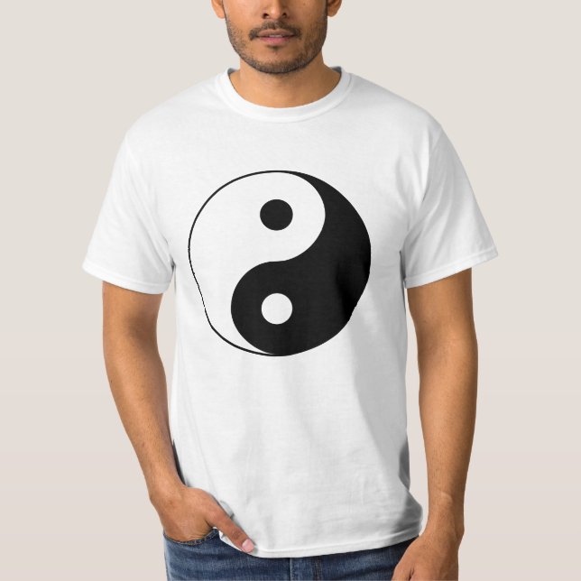 Yin Yang T-tröja T Shirt (Framsida)