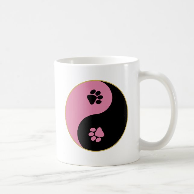 Yin Yang tafsar rosor Kaffemugg (Höger)