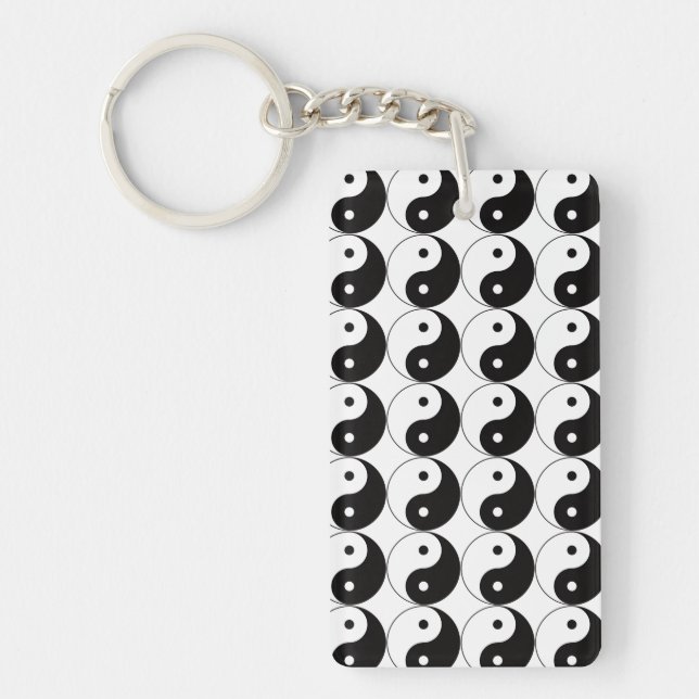 Yin Yang Tai Ji Chinese Symbol Acrylic Keychain (Framsidan)