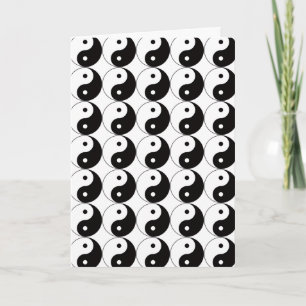 Yin Yang Tai Ji kinesiskt symbol Kort