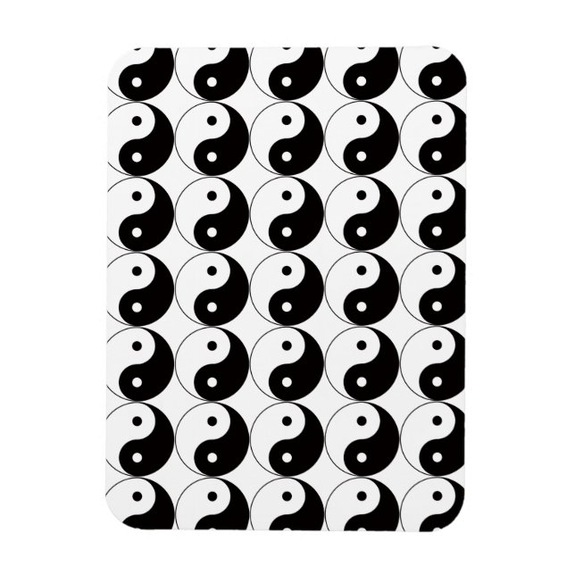 Yin Yang Tai Ji kinesiskt tecken Magnet (Vertikal)