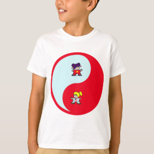 Yin yang tai t'ai chi ji martial artits söta tjeje tee shirt
