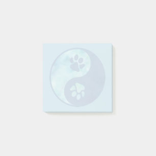 Yin Yang Tass Blue Post-it Block