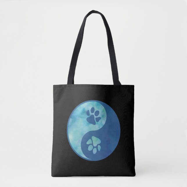 Yin Yang Tass Blue Tygkasse (Framsida)