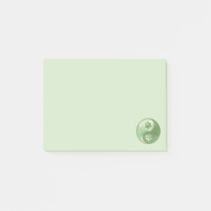 Yin Yang Tass Grönt Post-it Block