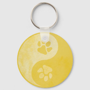 Yin Yang Tass Guld Nyckelring