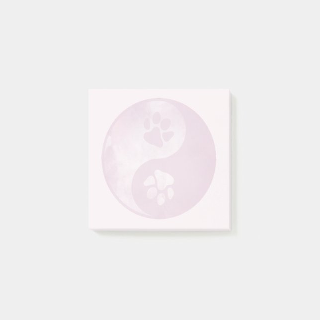 Yin Yang Tass Rosa Post-it Block (Framsida)