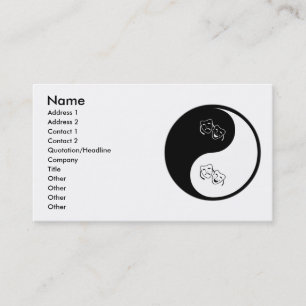 Yin Yang teater Visitkort