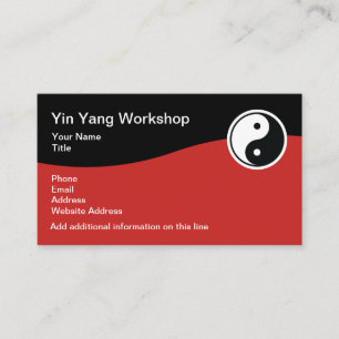 Yin Yang temavisitkortar Visitkort
