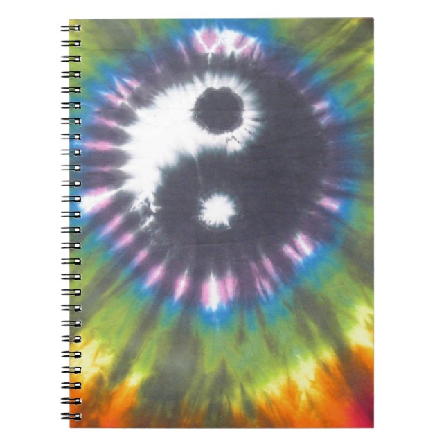 Yin Yang Tie Dye Anteckningsbok (Framsidan)