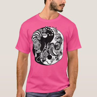 Yin Yang Tiger Dragon T Shirt