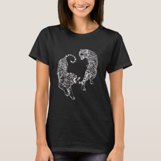 Yin Yang Tigers Grafisk T-shirt