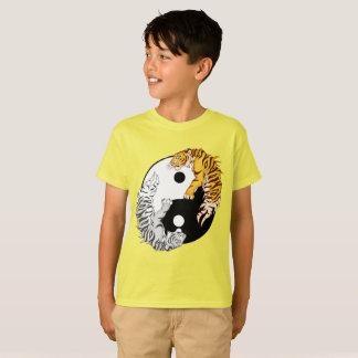 Yin & Yang tigerunge T-tröja Tee Shirt