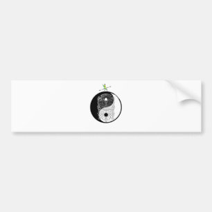 Yin Yang Tiki Warrior Mask Bildekal