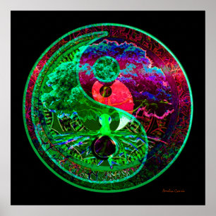 Yin Yang Träd of LifePoster Poster