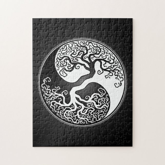 Yin Yang träd Pussel (Vertikal)