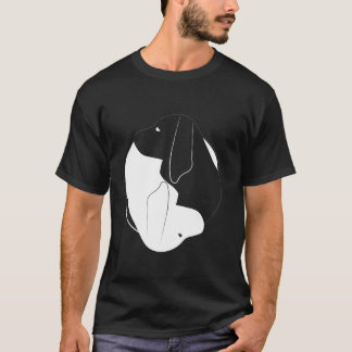 Yin Yang Treeing Walker Coonhound Rolig hund symbo T Shirt