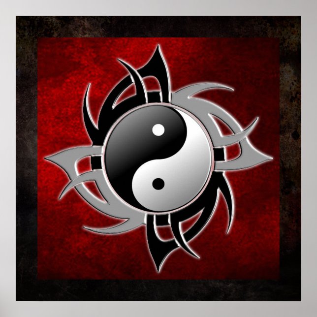 YIN YANG TRIBAL 3D POSTER (Framsidan)