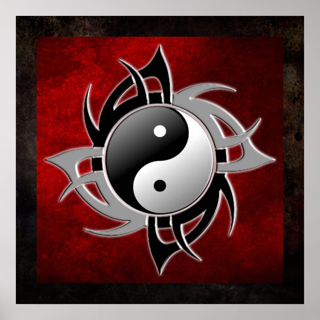 YIN YANG TRIBAL 3D POSTER (Framsidan)