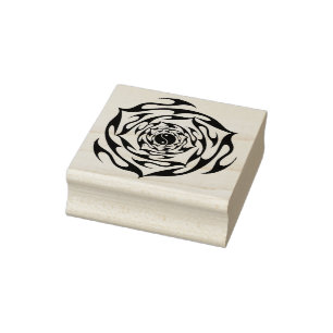 yin yang Tribal ro art frimärke Stämpel