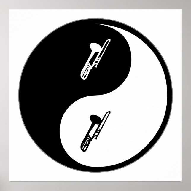 Yin Yang Trombone Poster (Framsidan)