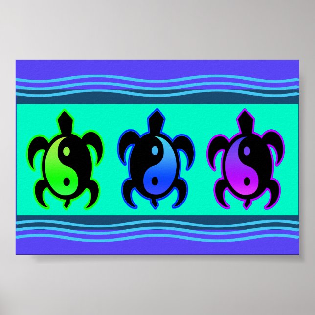 Yin Yang Turtles Poster (Framsidan)