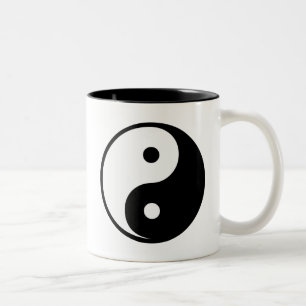 Yin Yang Två-Tonad Mugg
