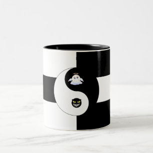 Yin yang Två-Tonad mugg