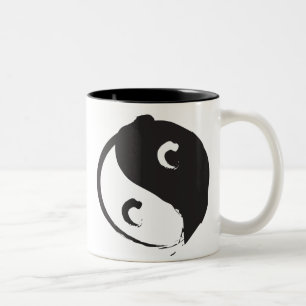 Yin Yang Två-Tonad Mugg
