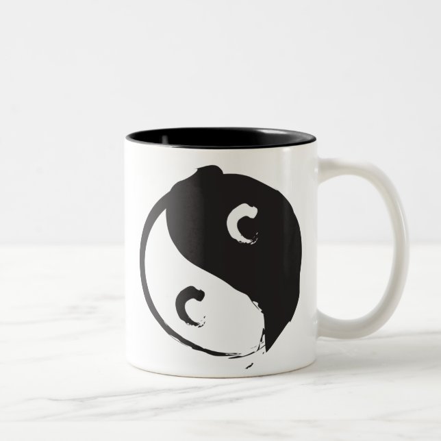 Yin Yang Två-Tonad Mugg (Höger)