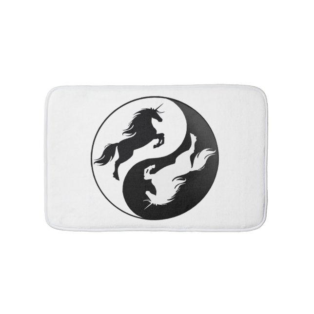 Yin Yang Unicorn Bath Mat Badrumsmatta (Framsidan)