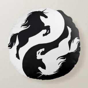 Yin Yang Unicorn Dekorativ kudde