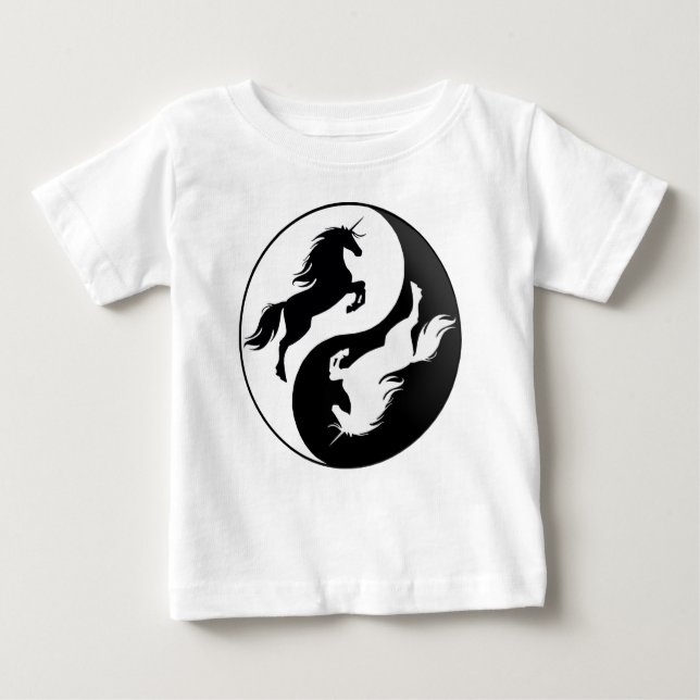 Yin Yang Unicorn Shirt T (Framsida)