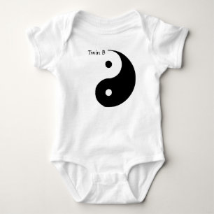 Yin Yang utslagsplats för twillingar - tvilling- T Shirt