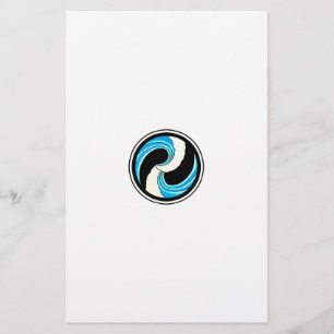 Yin Yang Vågar Brevpapper