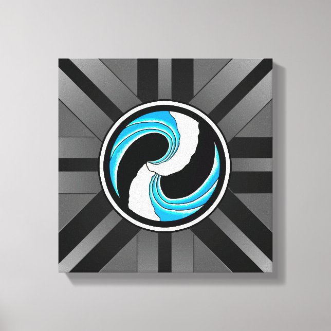 Yin Yang Vågar Canvastryck (Framsida)