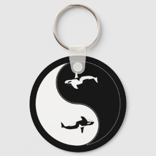 Yin Yang val Nyckelring