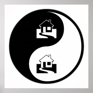 Yin Yang värderingar Poster