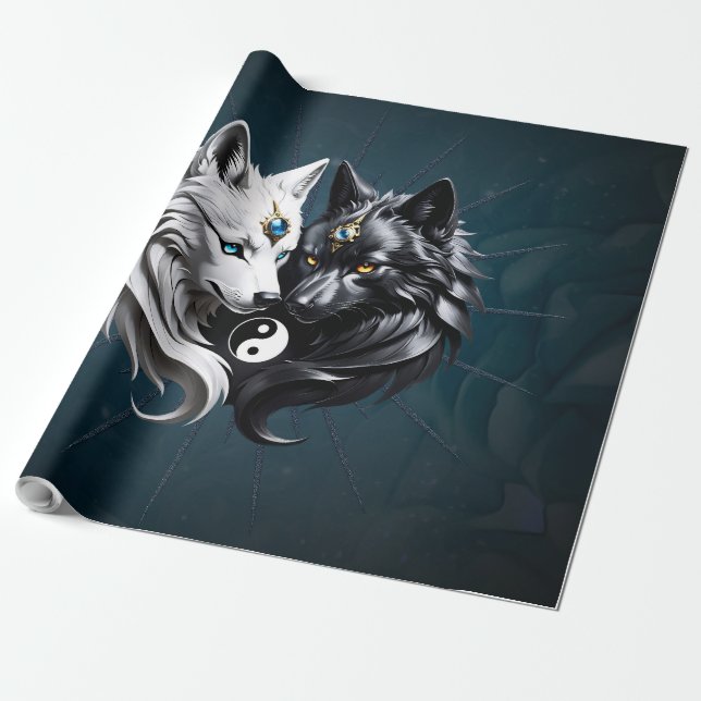Yin Yang Varger. Presentpapper (Utrullad)