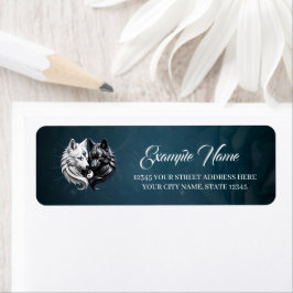 Yin Yang Varger. Returadress Etikett