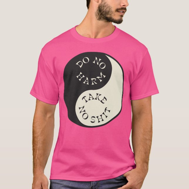 Yin Yang Vintage T Shirt (Framsida)