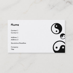 Yin Yang Visitkort