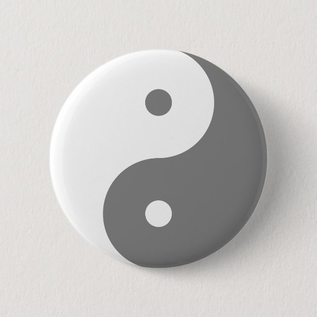 Yin Yang - vit Knapp (Framsida)