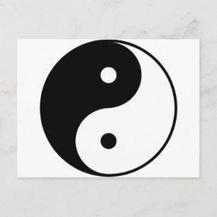 Yin Yang Vykort