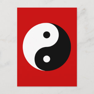 Yin Yang Vykort