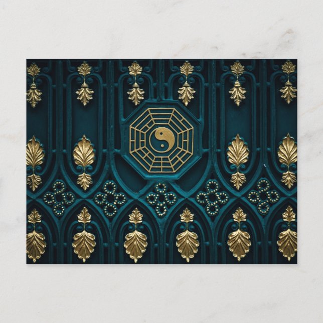 yin yang-vykort vykort (Framsida)