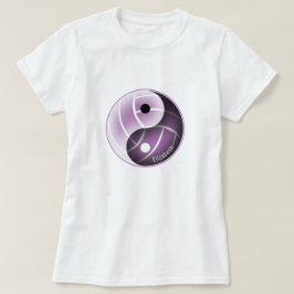 yin yang w minimum lavender ANY färg volleyball T Shirt